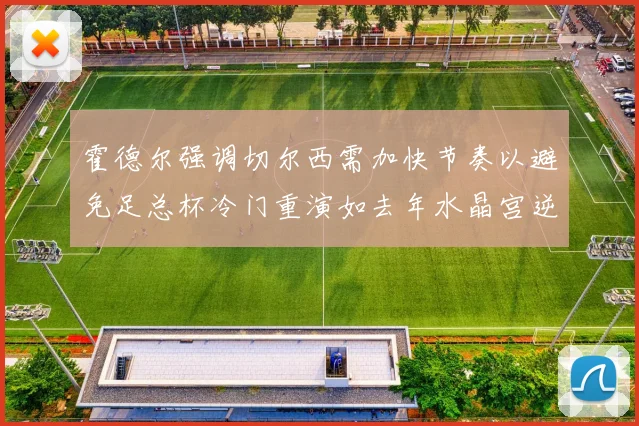 霍德尔强调切尔西需加快节奏以避免足总杯冷门重演如去年水晶宫逆袭曼城